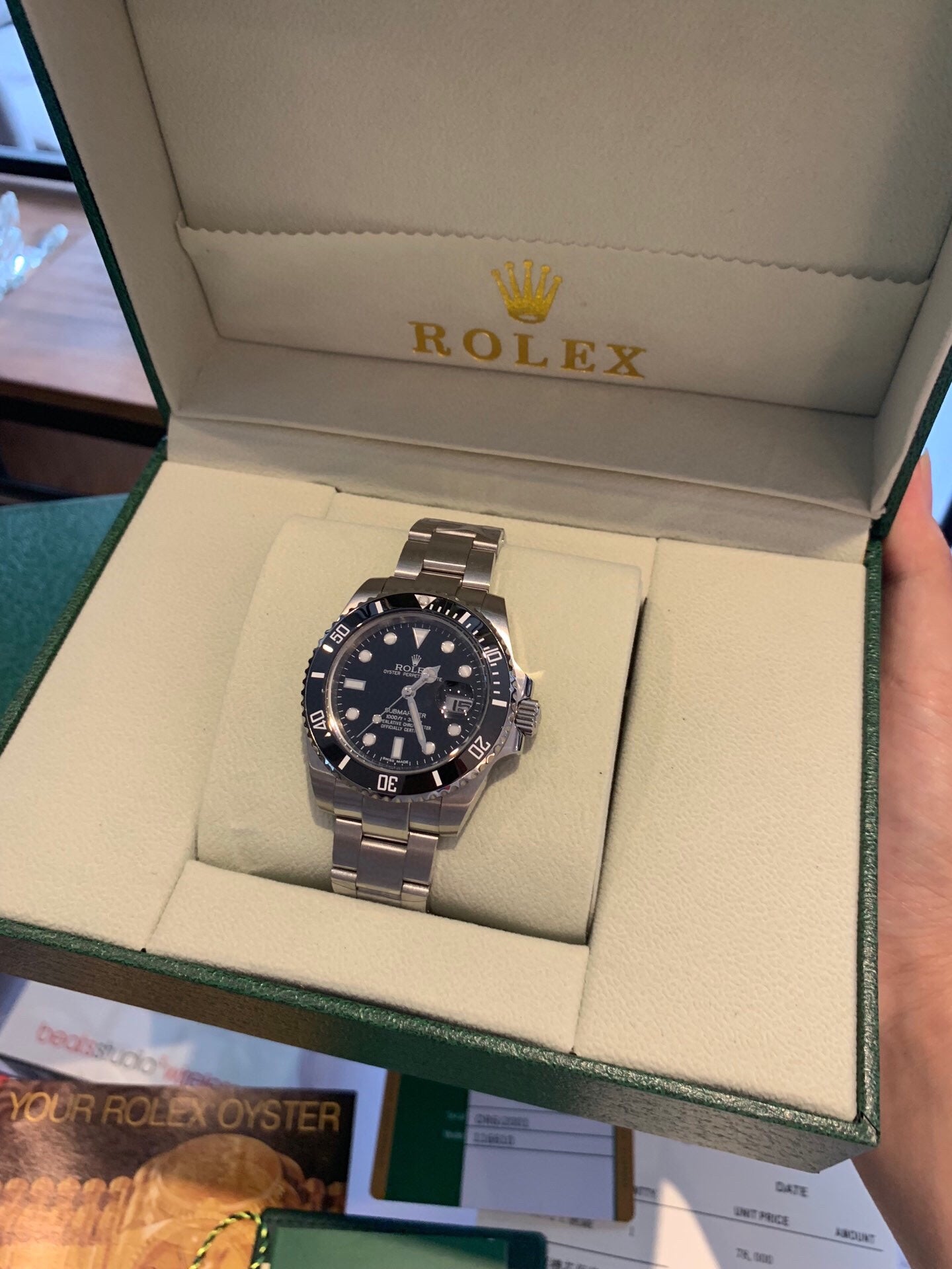 Submariner Black Dial Rolex Black Water