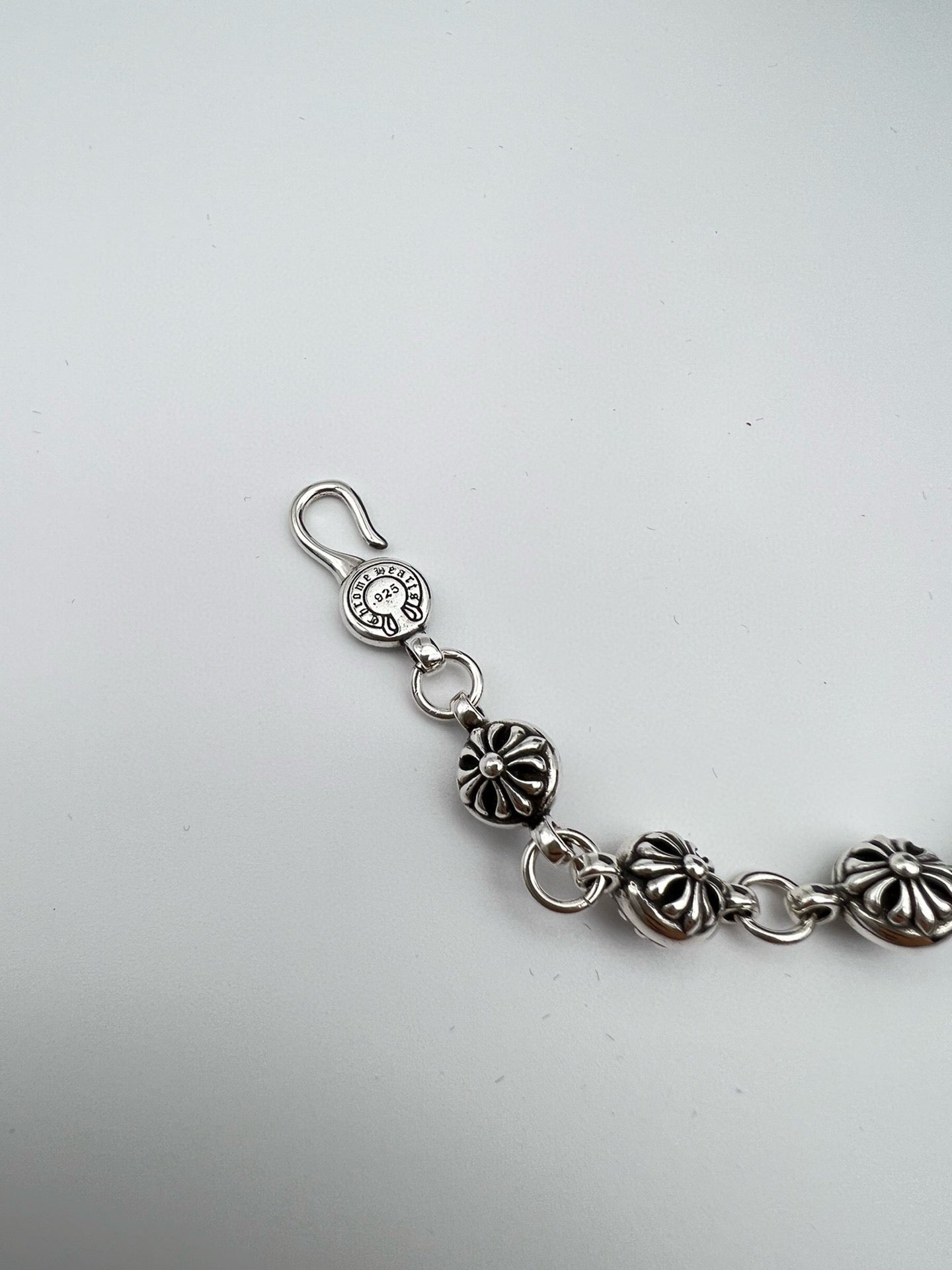 Chrome Hearts Beaded Cross Flower Bracelet