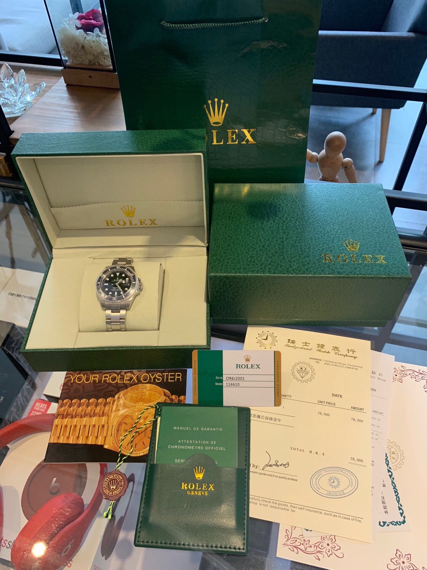 Submariner Black Dial Rolex Black Water