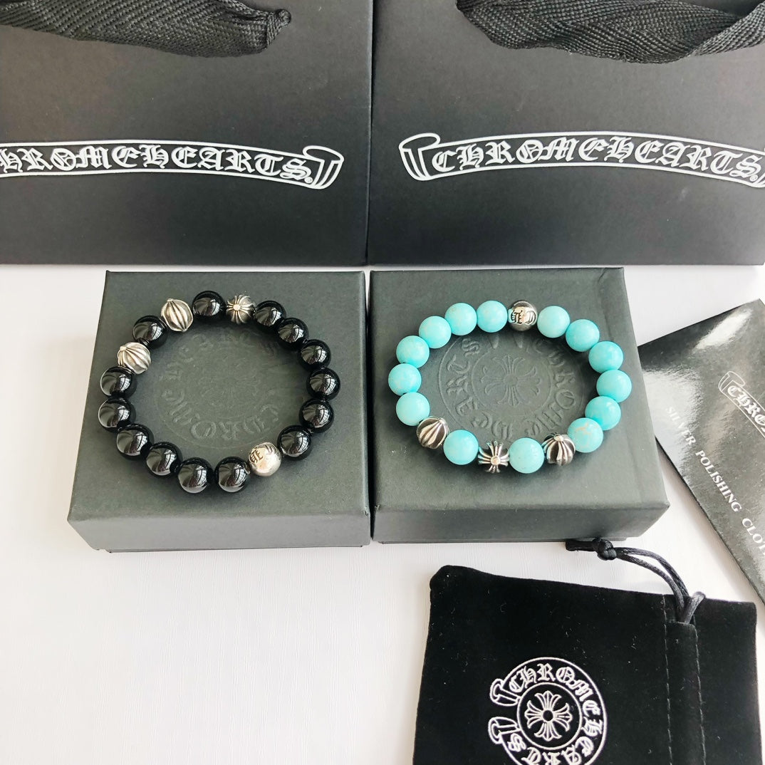 Chrome Hearts Beaded Bracelet 10mm