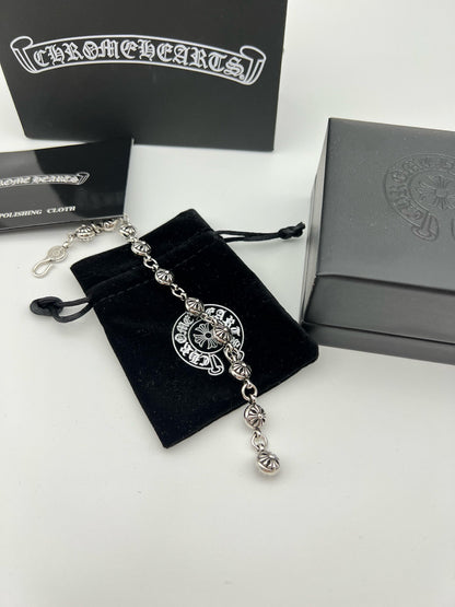 Chrome Hearts Beaded Cross Flower Bracelet